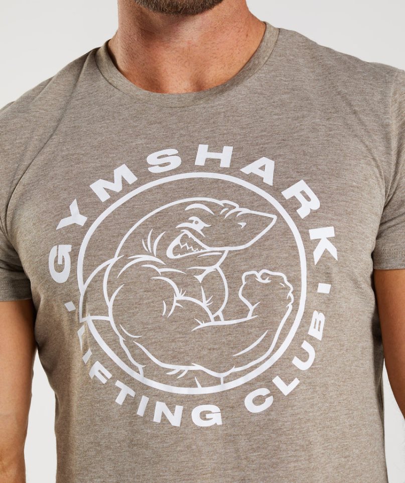 Men's Gymshark Legacy T-Shirts Grey | NZ 0ESVTN